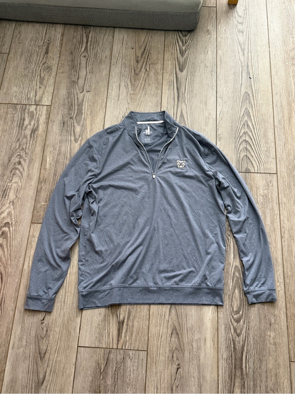 johnnie-O Butler University Men’s performance quarter zip gray size L